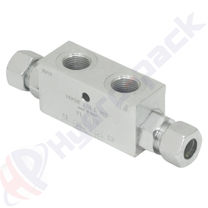 product Doppelt Entsperrbares Rückschlagventil, VBPDE 2 CC , 35 L/min, G 3/8" , VBPDE 3/8 L 2 CC V0130 image thumb