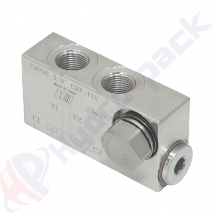 product Doppelt Entsperrbares R&uuml;ckschlagventil, VBPDE L CMP FLV , 20 L/min, G 3/8" , VBPDE 3/8 L CMP/FLV V0114 image thumb