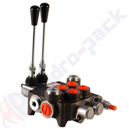 product 80 Liter Monoblock Regelventil, 2P80 , zwei Spulen , G 1/2" , open center Spule image thumb