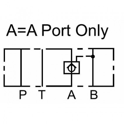 product NG6 (CETOP 3) Modular Entsperrbare R&uuml;ckschagventil, MPC 02 A , 60 L/min, A port image thumb