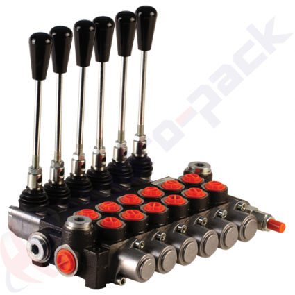 product 50 Liter Monoblock Regelventil mit Dosierkurve, 6Z50 , sechs Spulen , G 3/8" , open center Spule image thumb